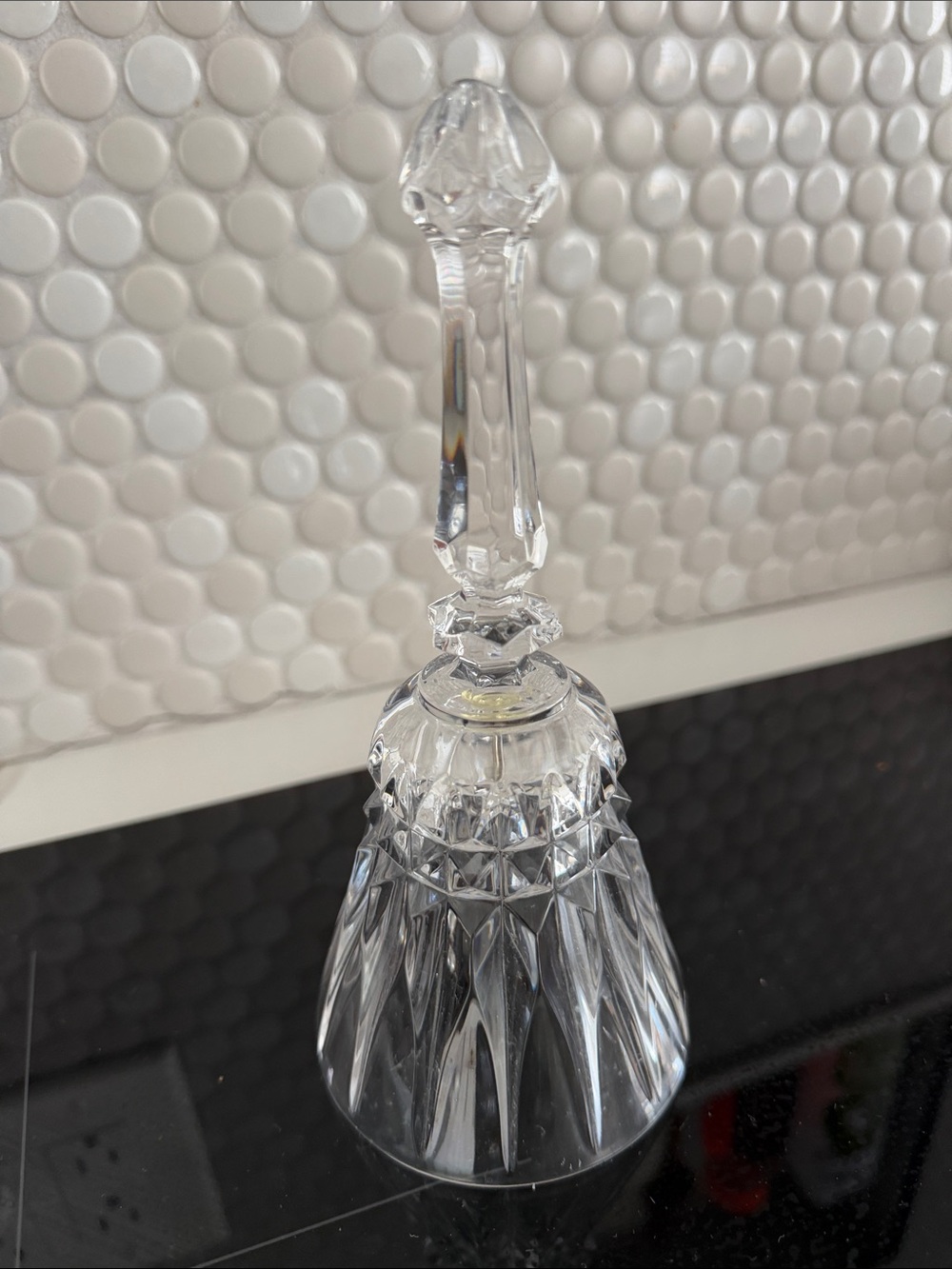 Crystal Glass Decorative Bell - Clear